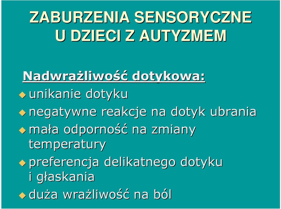 odporność na zmiany temperatury preferencja