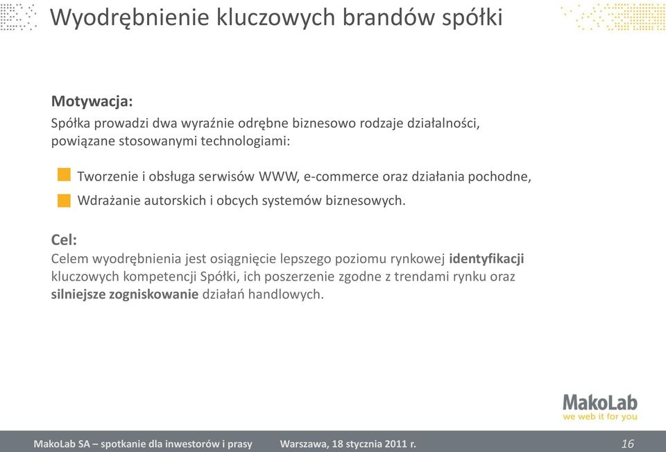 systemów biznesowych.