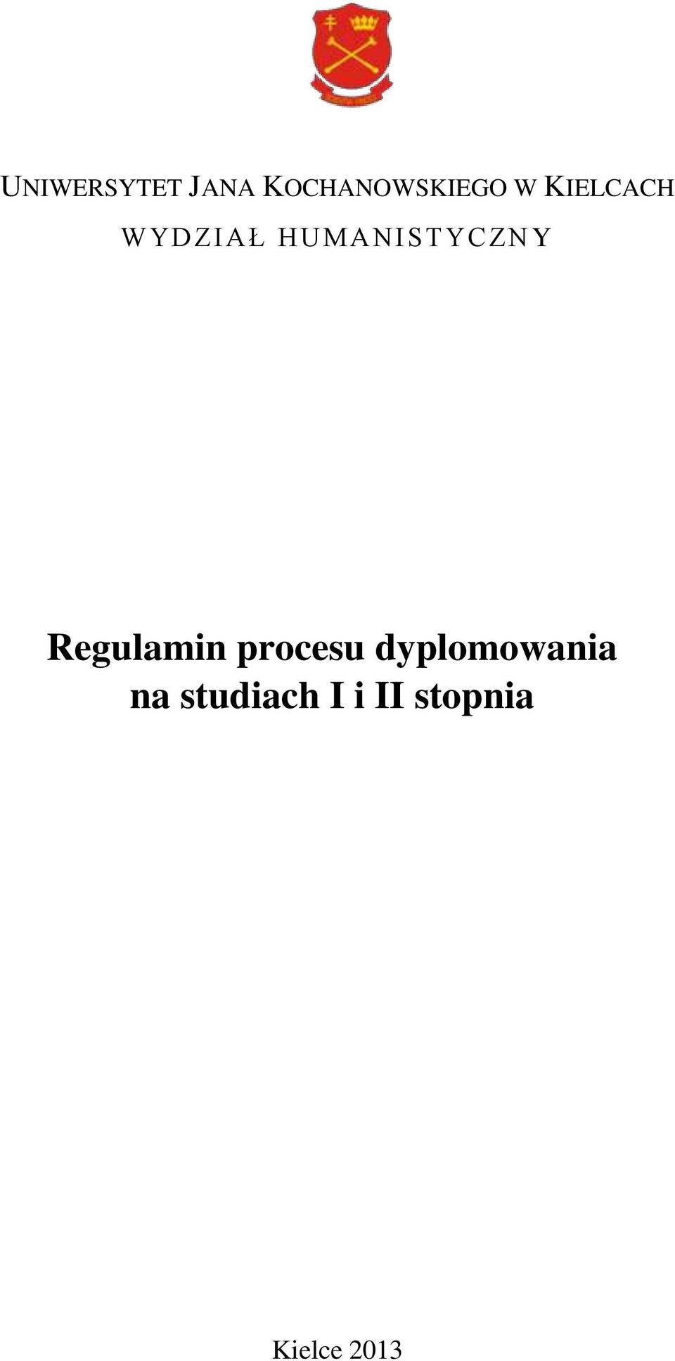 Regulamin procesu dyplomowania na