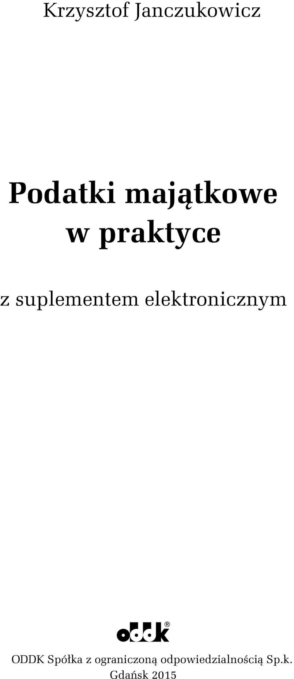 elektronicznym ODDK Spółka z