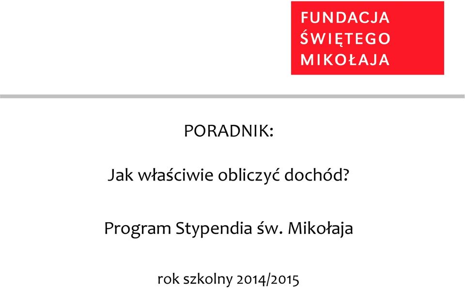 Program Stypendia św.