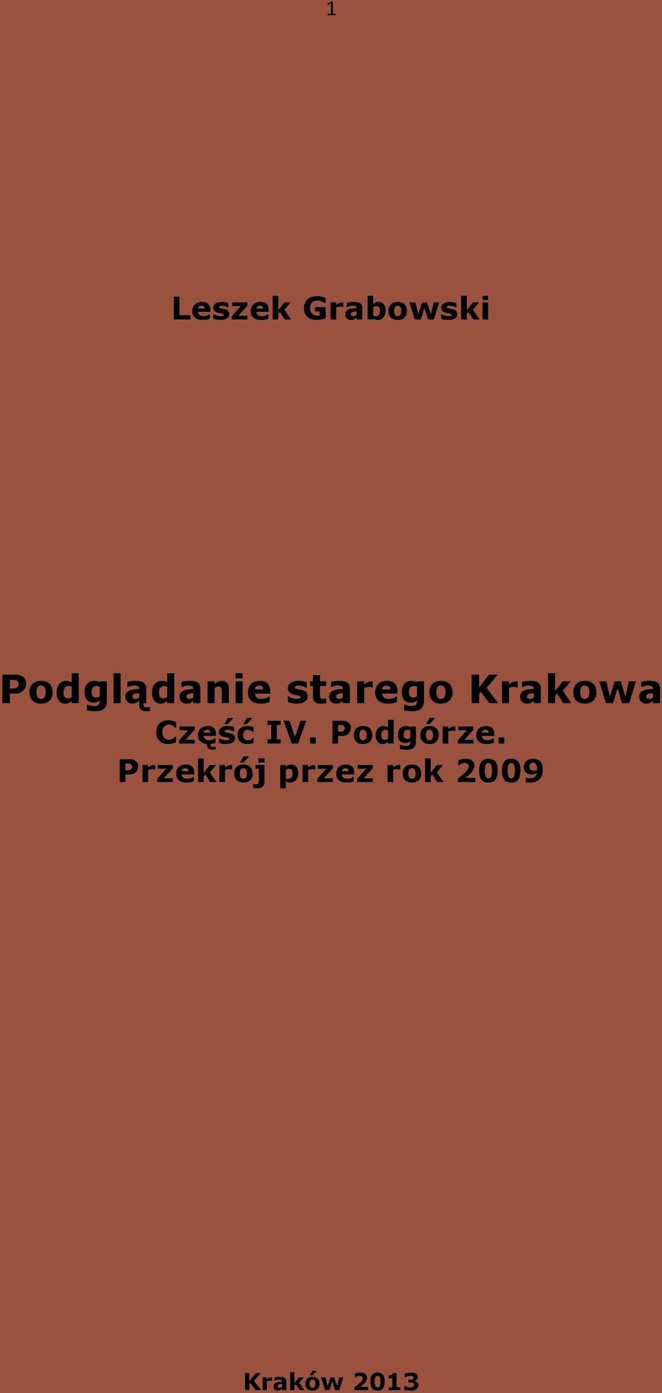 Krakowa Część IV.