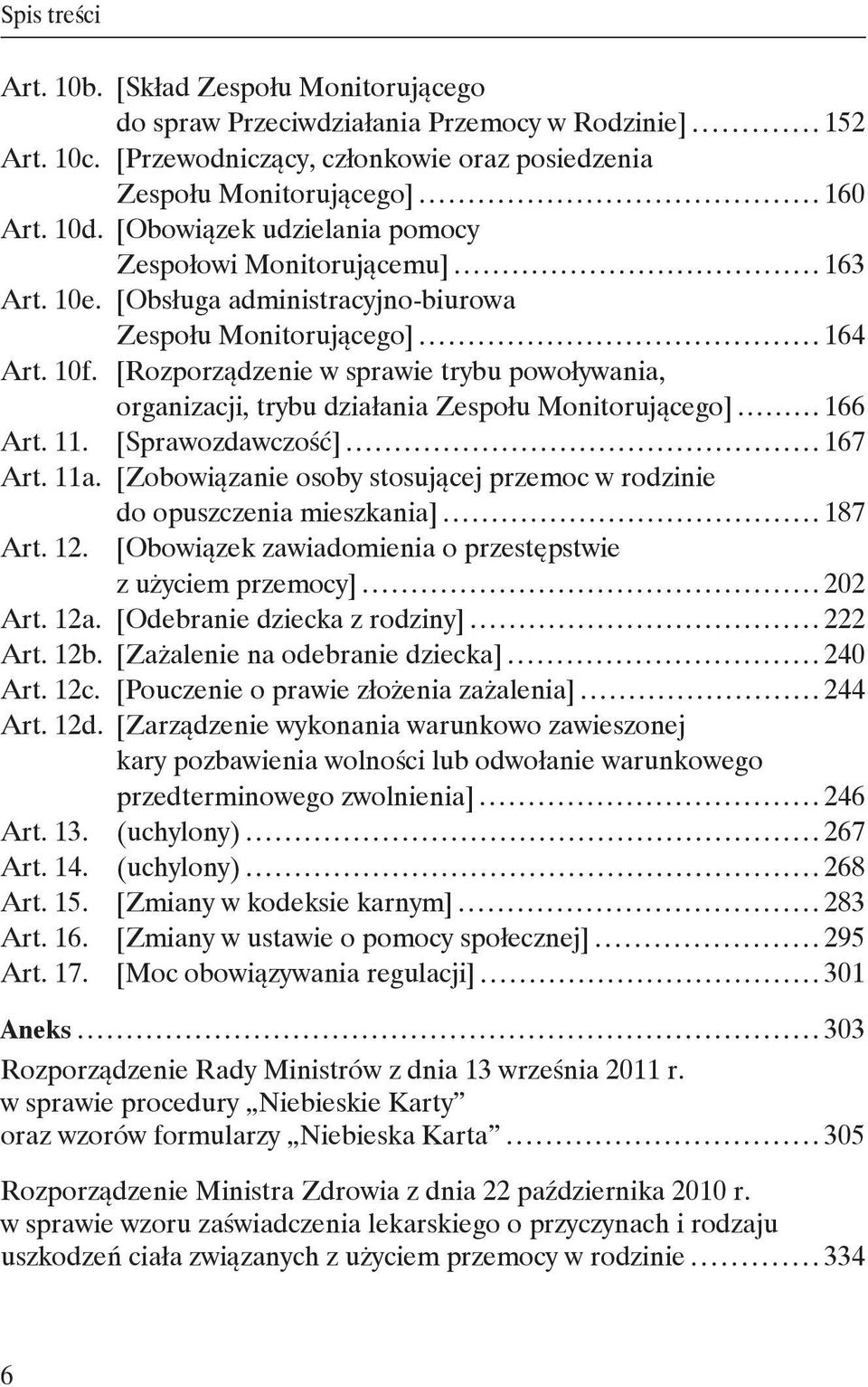 [Rozporządzenie w sprawie trybu powoływania, organizacji, trybu działania Zespołu Monitorującego] 166 Art. 11. [Sprawozdawczość] 167 Art. 11a.