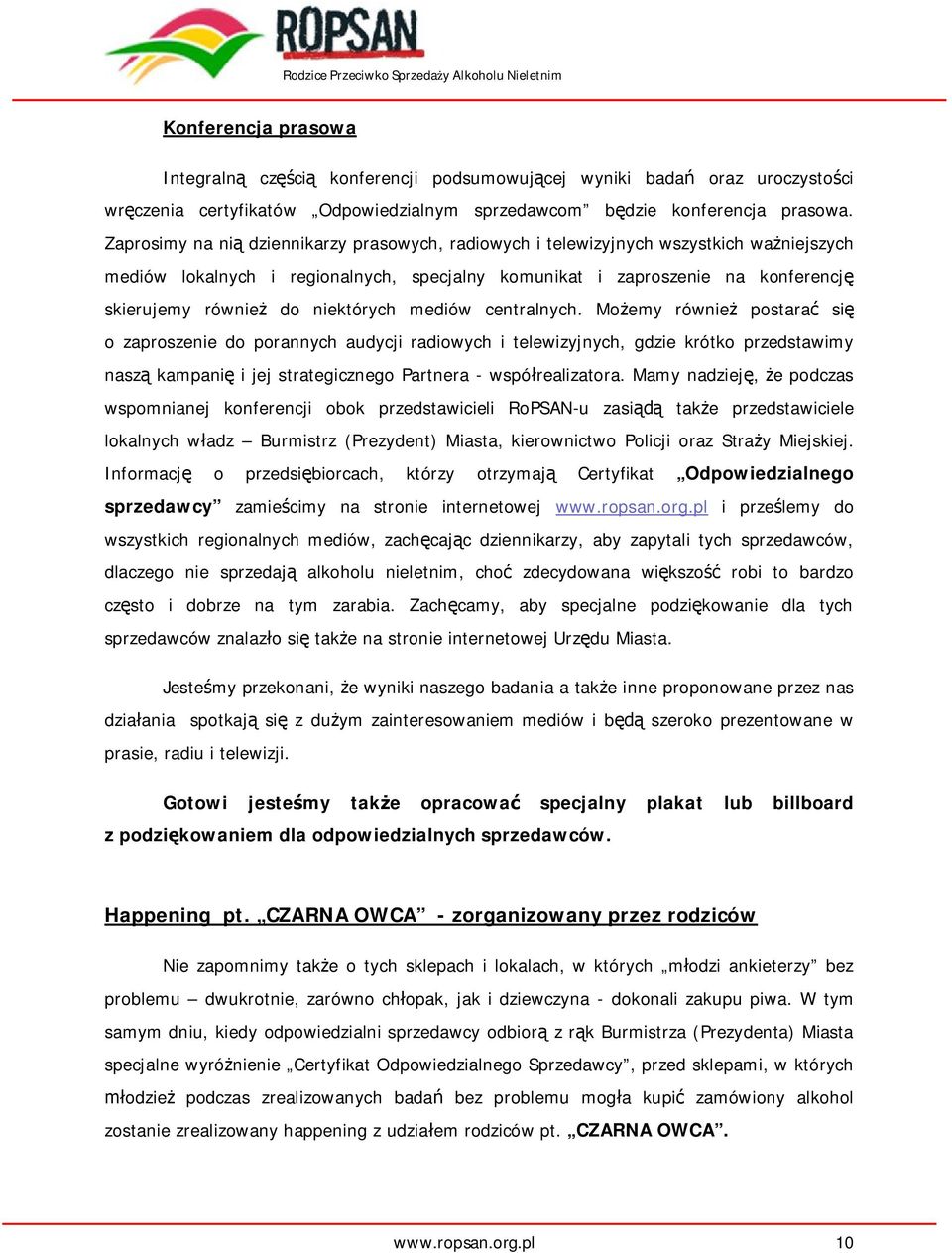 niektórych mediów centralnych.