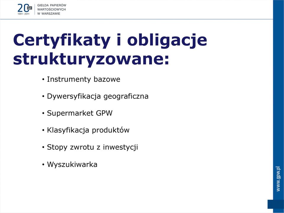 geograficzna Supermarket GPW