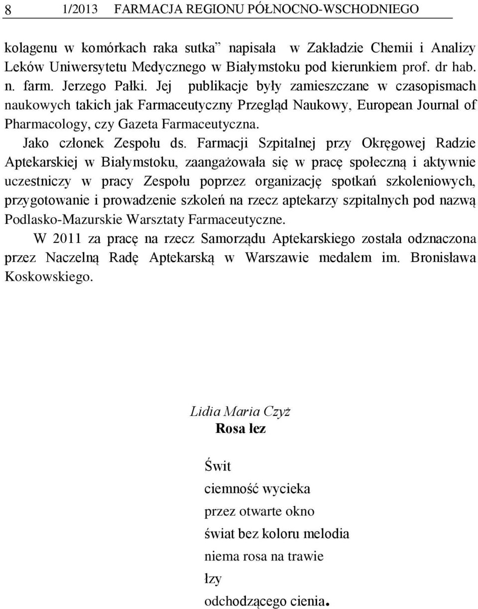 Jako członek Zespołu ds.