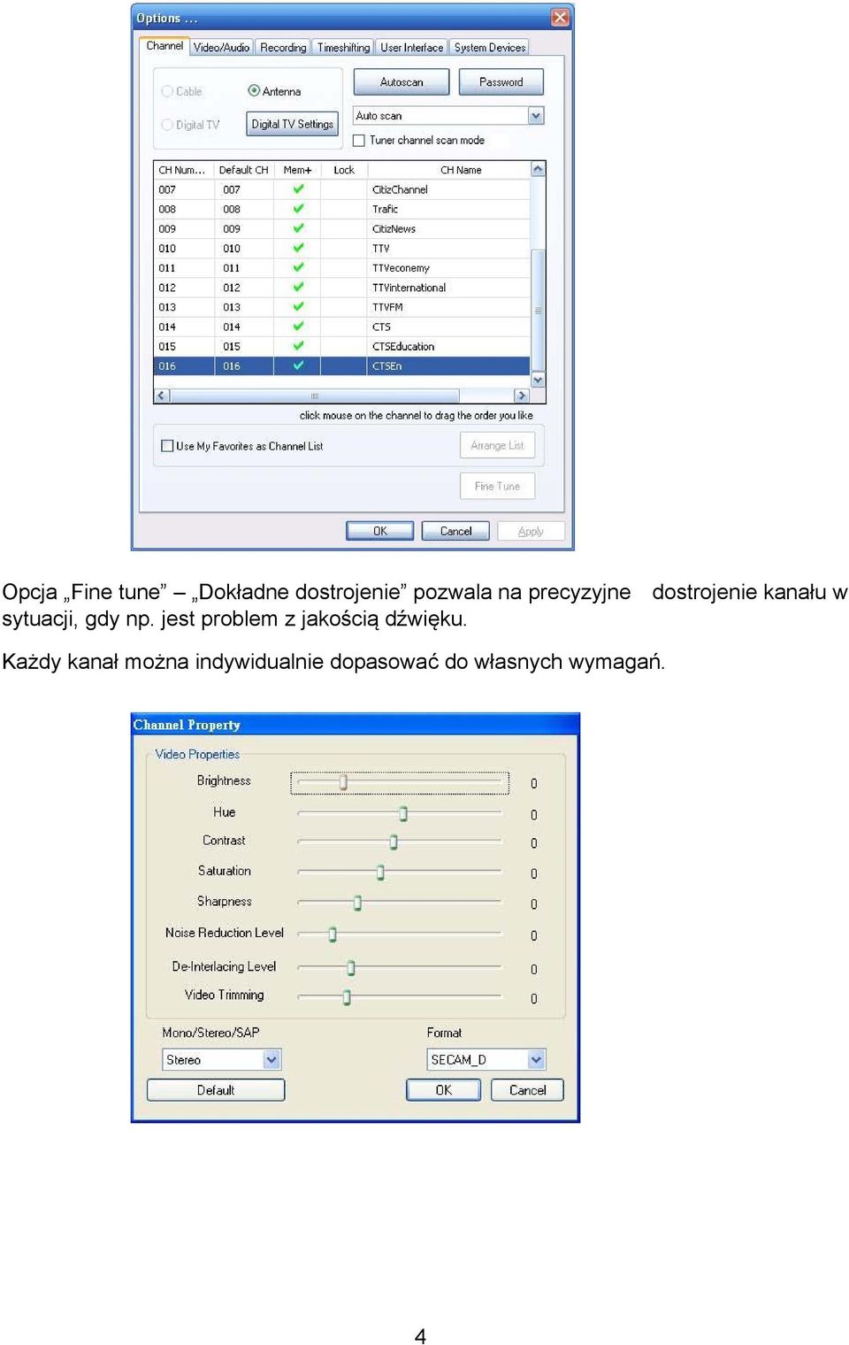 jest problem z jakością dźwięku.