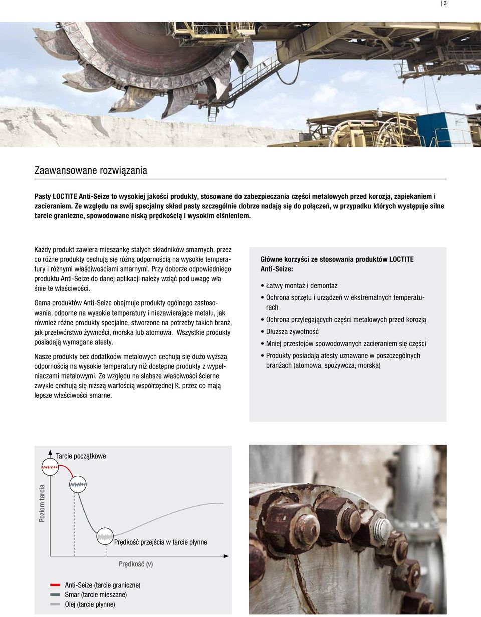Każdy produkt zawiera mieszankę stałych składników smarnych, przez co różne produkty cechują się różną odpornością na wysokie temperatury i różnymi właściwościami smarnymi.