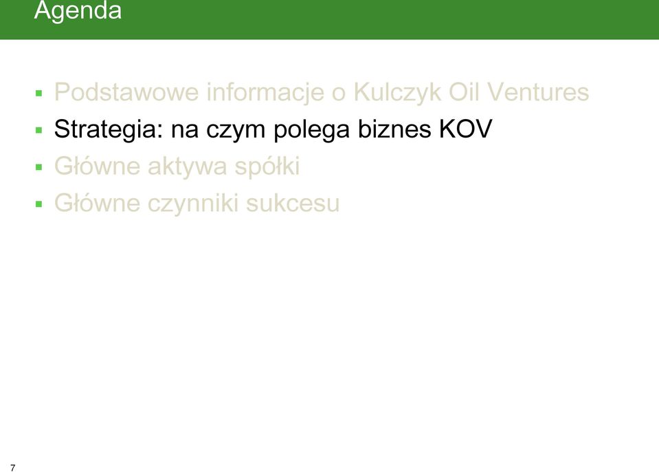 na czym polega biznes KOV Główne
