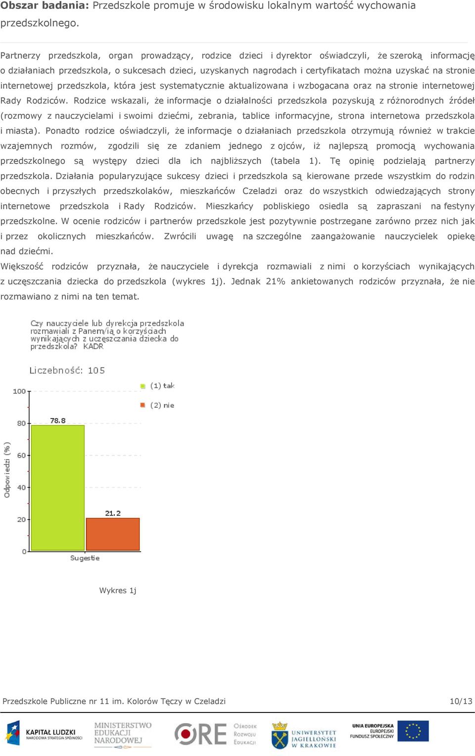 na stronie internetowej przedszkola, która jest systematycznie aktualizowana i wzbogacana oraz na stronie internetowej Rady Rodziców.