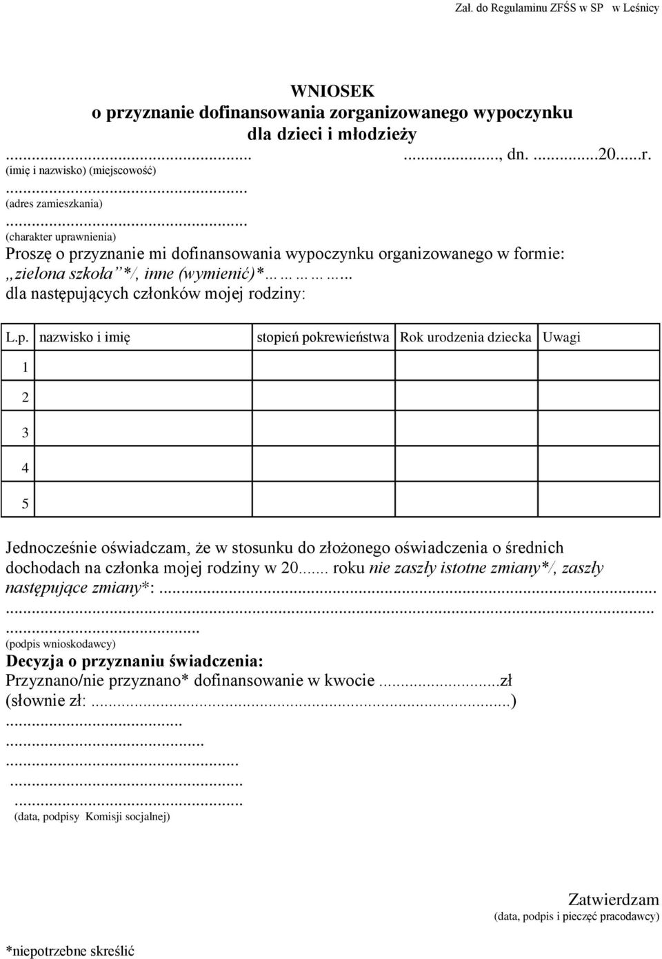 awnienia) Proszę o pr