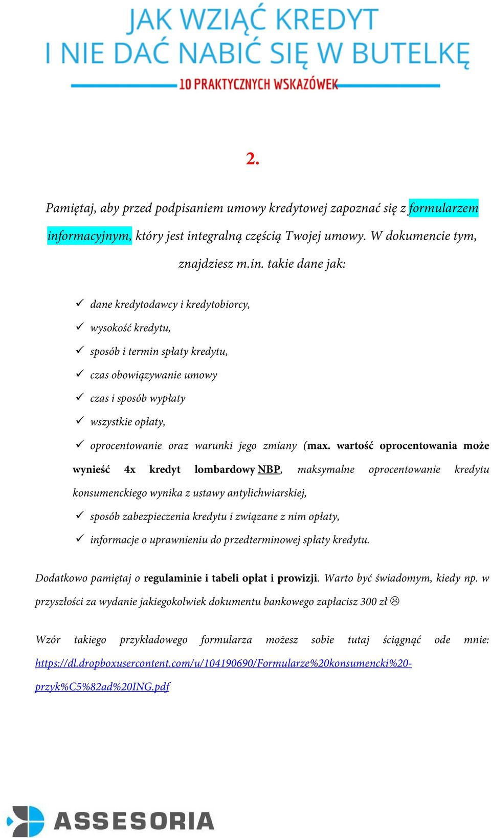 egralną częścią Twojej umowy. W dokumencie tym, znajdziesz m.in.