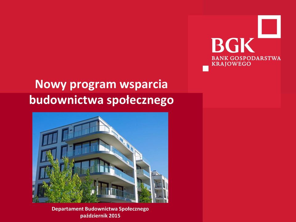 Departament Budownictwa