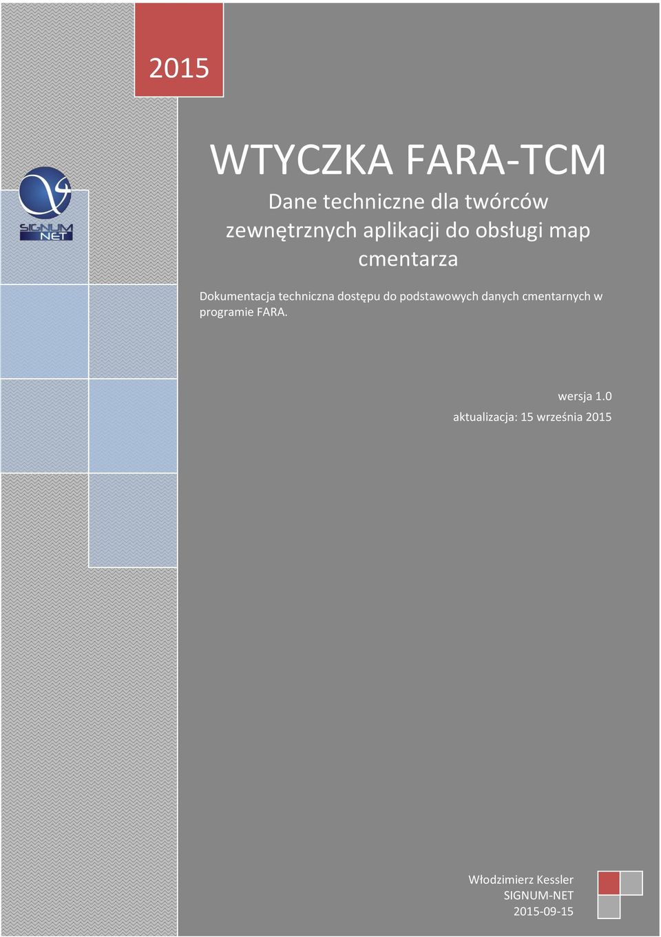 do podstawowych danych cmentarnych w programie FARA. wersja 1.