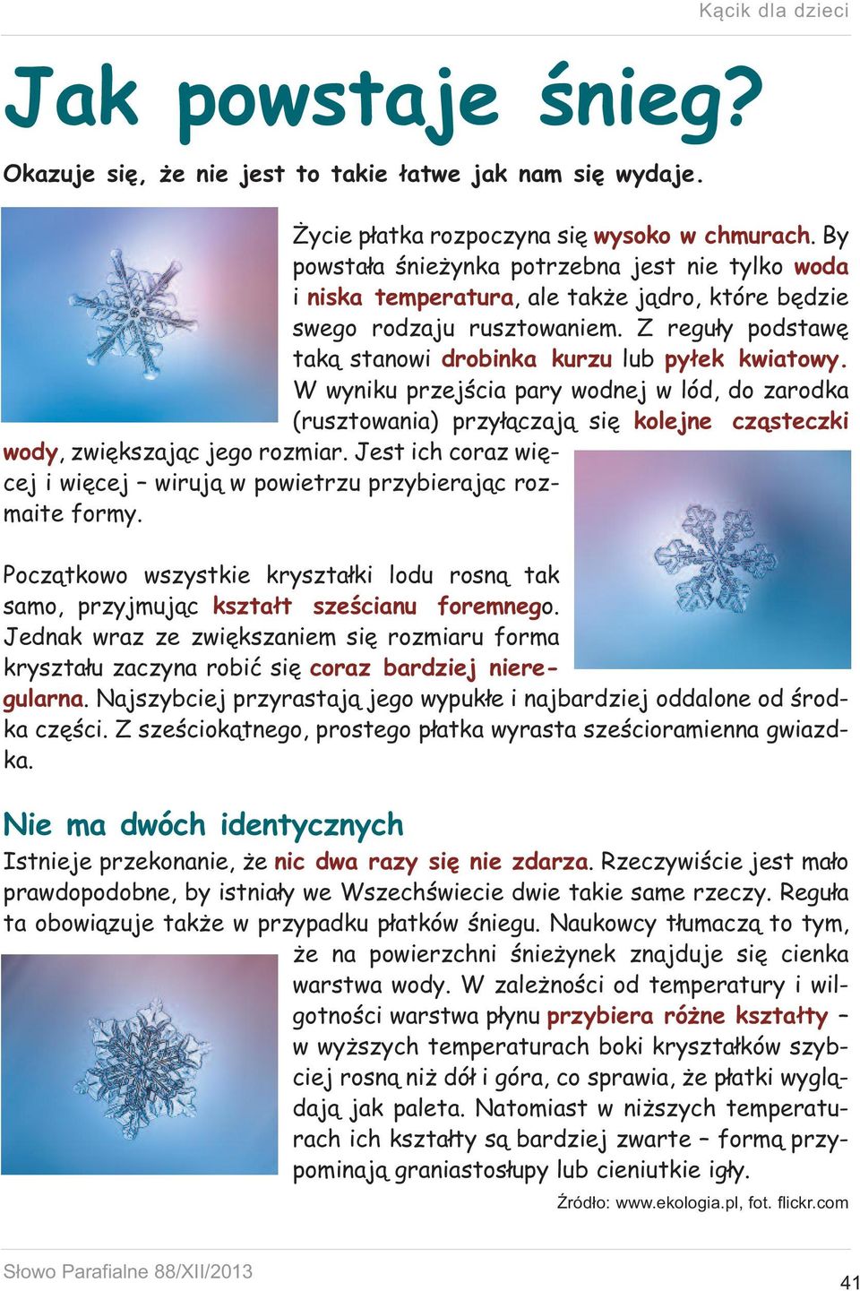 W wyniku przejścia pary wodnej w lód, do zarodka (rusztowania) przyłączają się kolejne cząsteczki wody, zwiększając jego rozmiar.