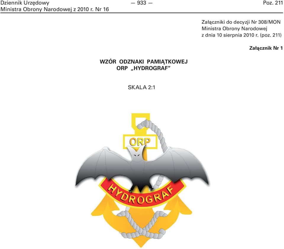 Ministra Obrony Narodowej z dnia 10