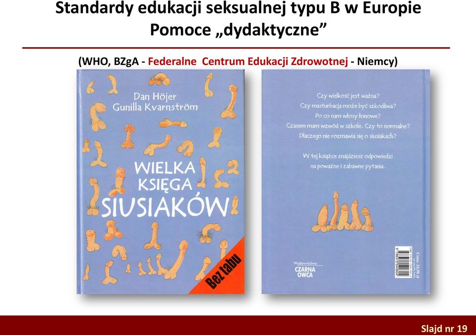 (WHO, BZgA - Federalne Centrum