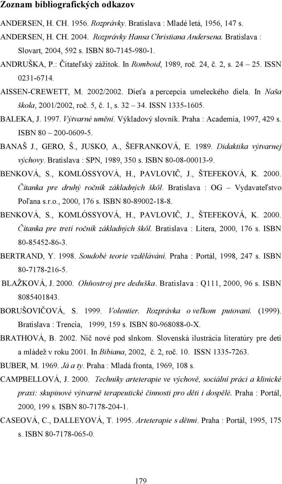 In Naša škola, 2001/2002, roč. 5, č. 1, s. 32 34. ISSN 1335-1605. BALEKA, J. 1997. Výtvarné umění. Výkladový slovník. Praha : Academia, 1997, 429 s. ISBN 80 200-0609-5. BANAŠ J., GERO, Š., JUSKO, A.