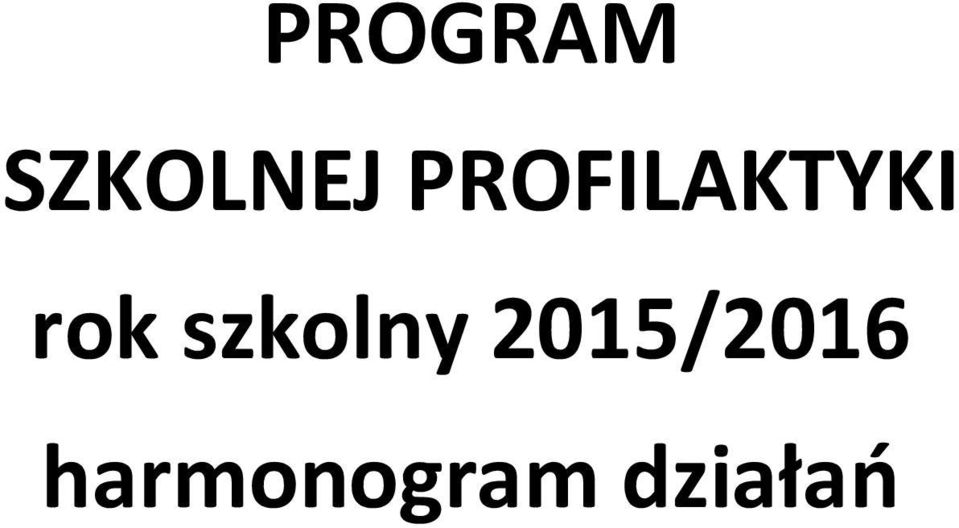 szkolny 2015/2016