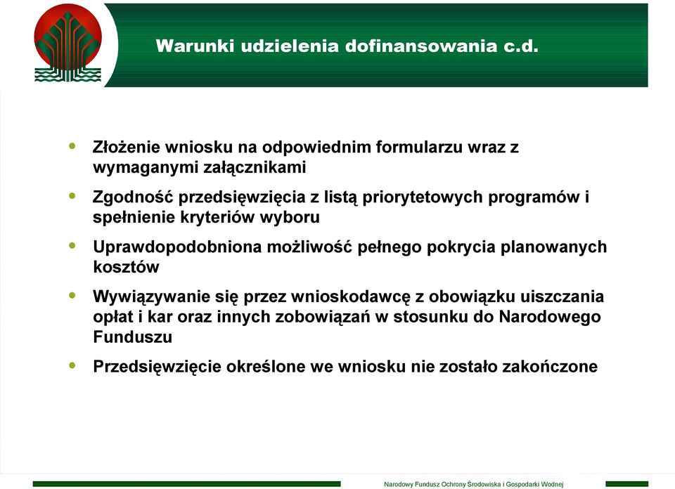 finansowania c.d.