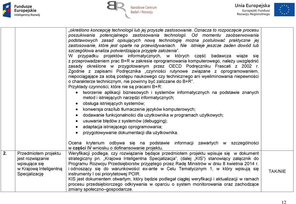 Od momentu zaobserwowania podstawowych zasad opisujących nową technologię można postulować praktyczne jej zastosowanie, które jest oparte na przewidywaniach.