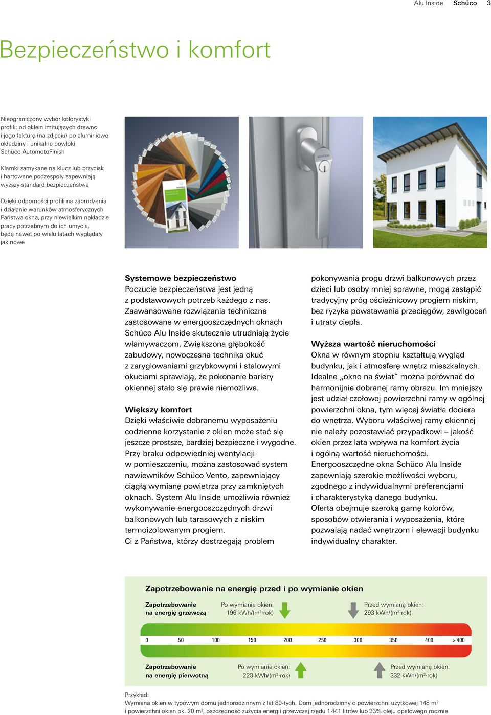 Państwa okna, przy niewielkim nakładzie pracy potrzebnym do ich umycia, będą nawet po wielu latach wyglądały jak nowe Systemowe bezpieczeństwo Poczucie bezpieczeństwa jest jedną z podstawowych