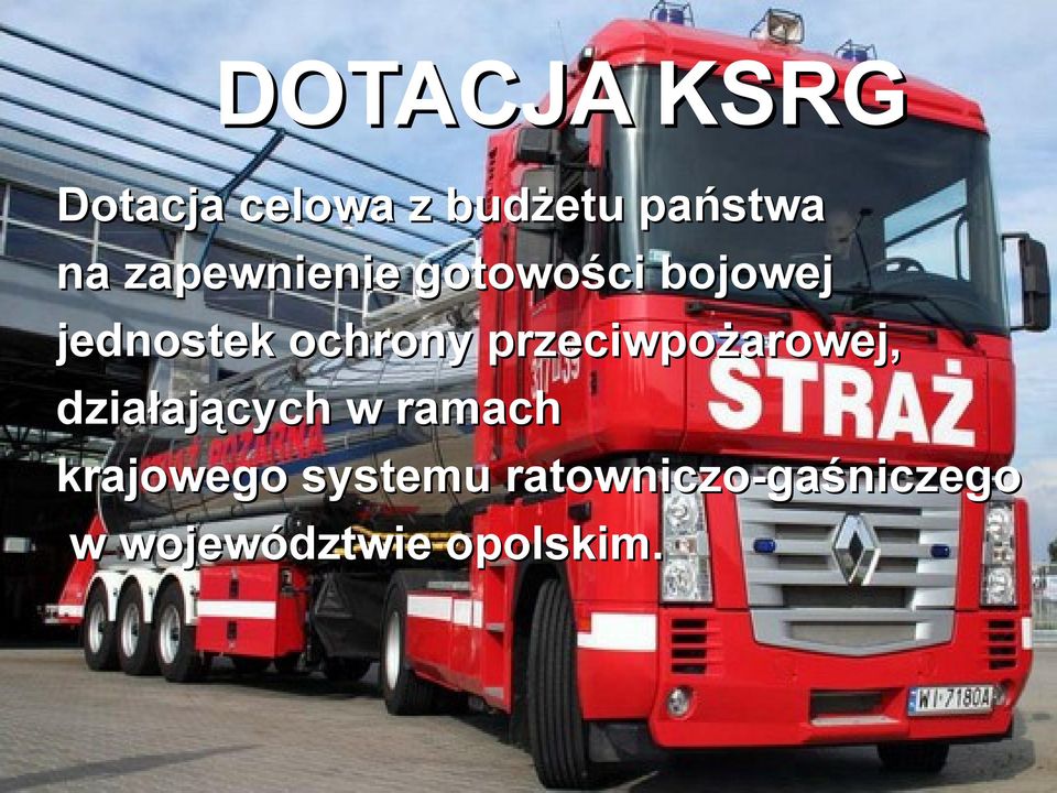 przeciwpożarowej, działających w ramach krajowego