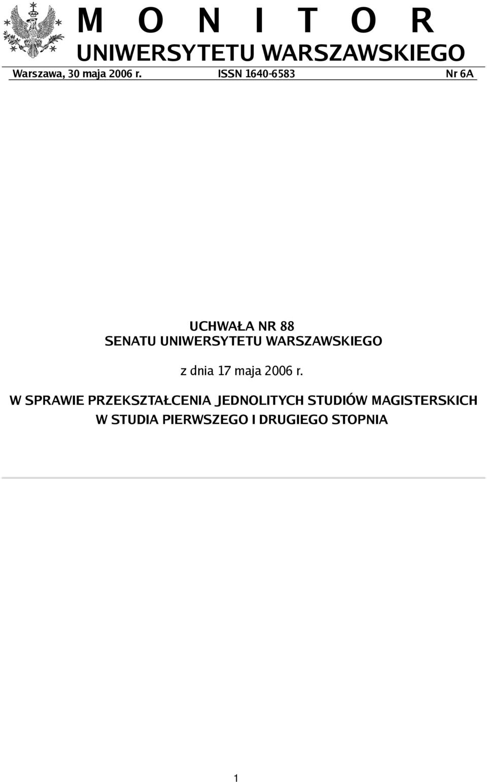 WARSZAWSKIEGO z dnia 17 maja 2006 r.