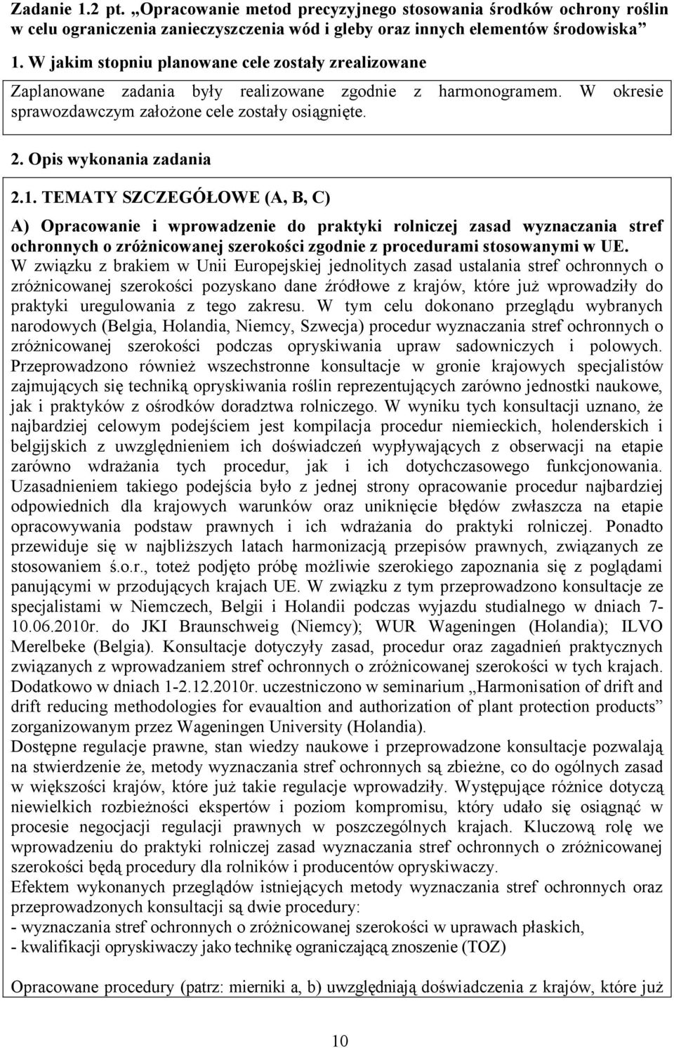 Opis wykonania zadania 2.1.