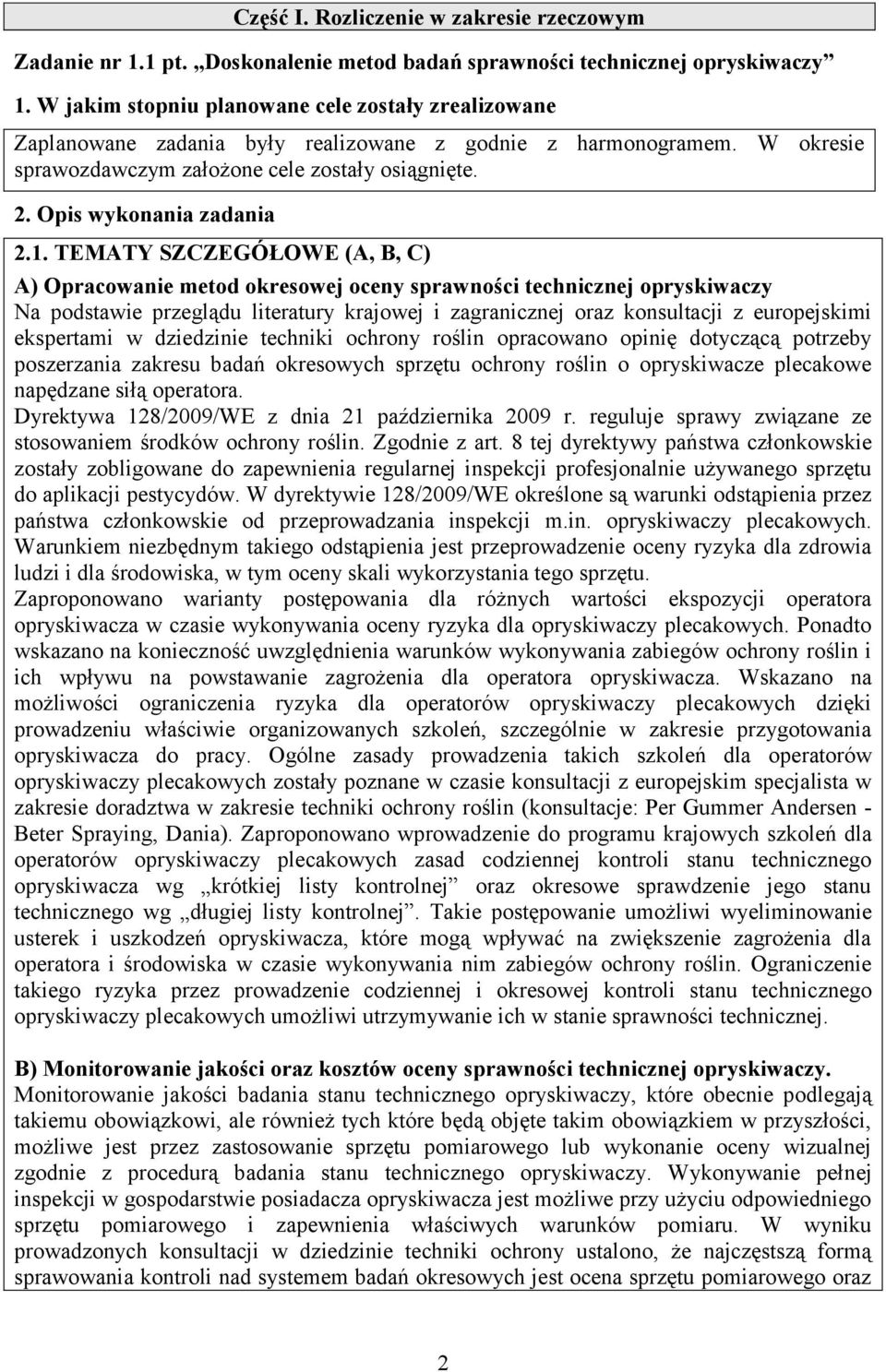 Opis wykonania zadania 2.1.