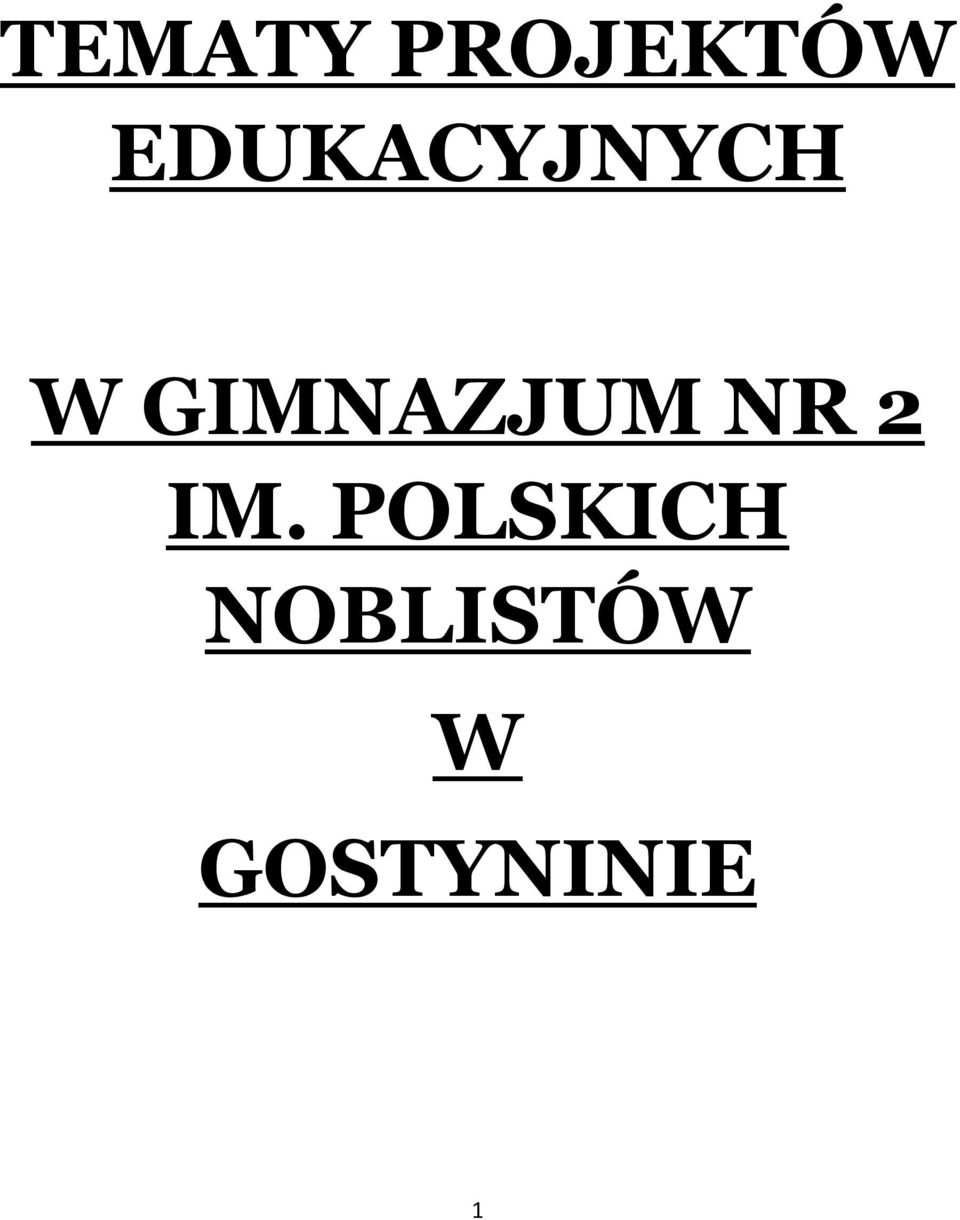 GIMNAZJUM NR 2 IM.