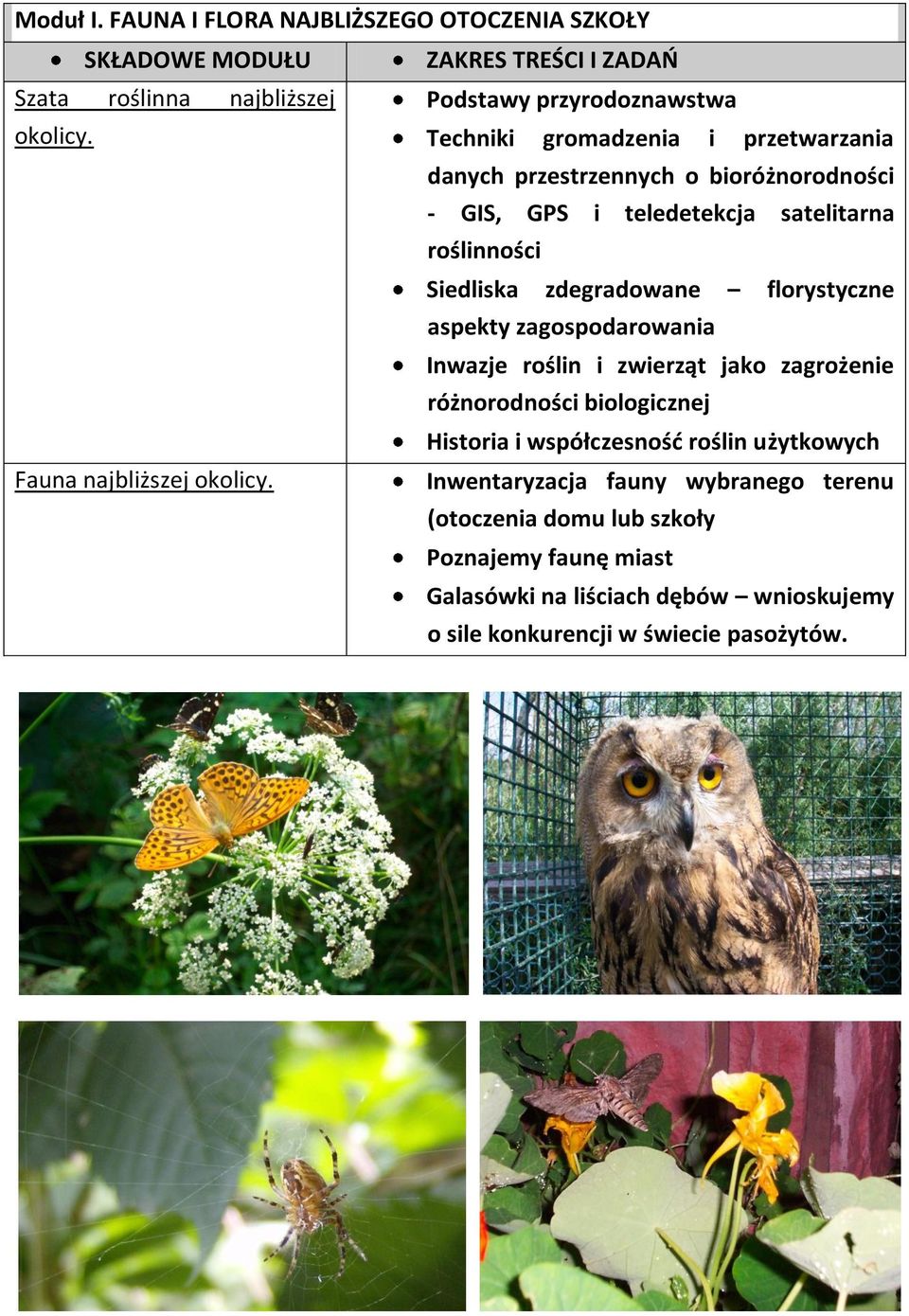 florystyczne aspekty zagospodarowania Inwazje roślin i zwierząt jako zagrożenie różnorodności biologicznej Historia i współczesnośd roślin użytkowych
