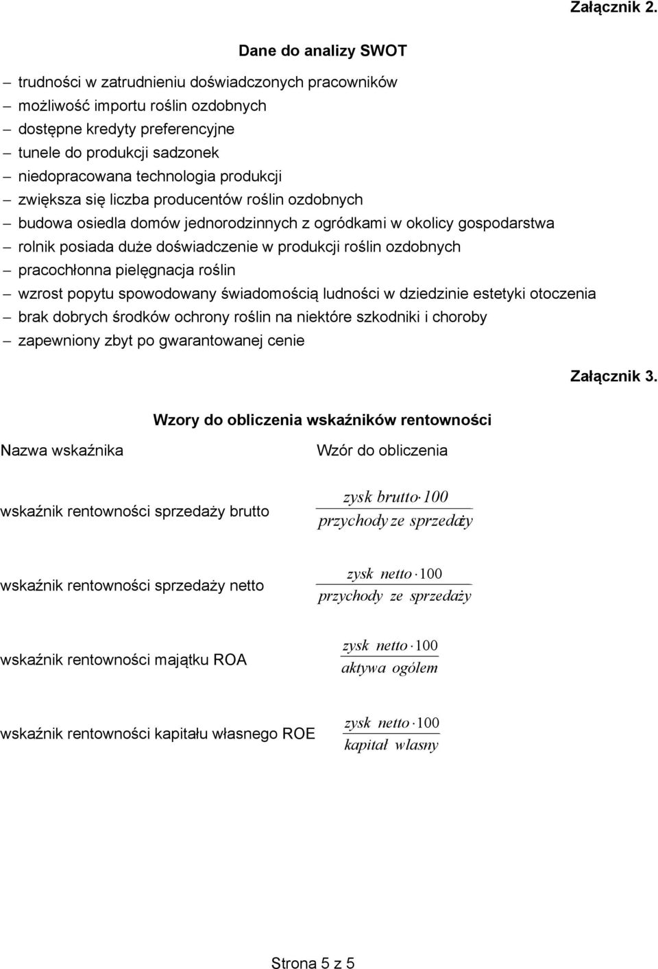 produkcji zwi ksza si liczba producentów ro lin ozdobnych budowa osiedla domów jednorodzinnych z ogródkami w okolicy gospodarstwa rolnik posiada du e do wiadczenie w produkcji ro lin ozdobnych