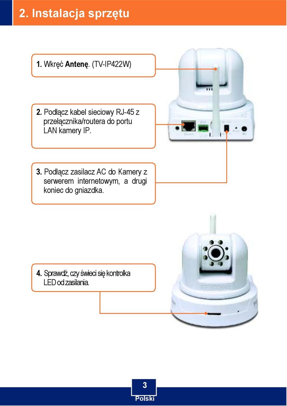 kamery IP. 3.