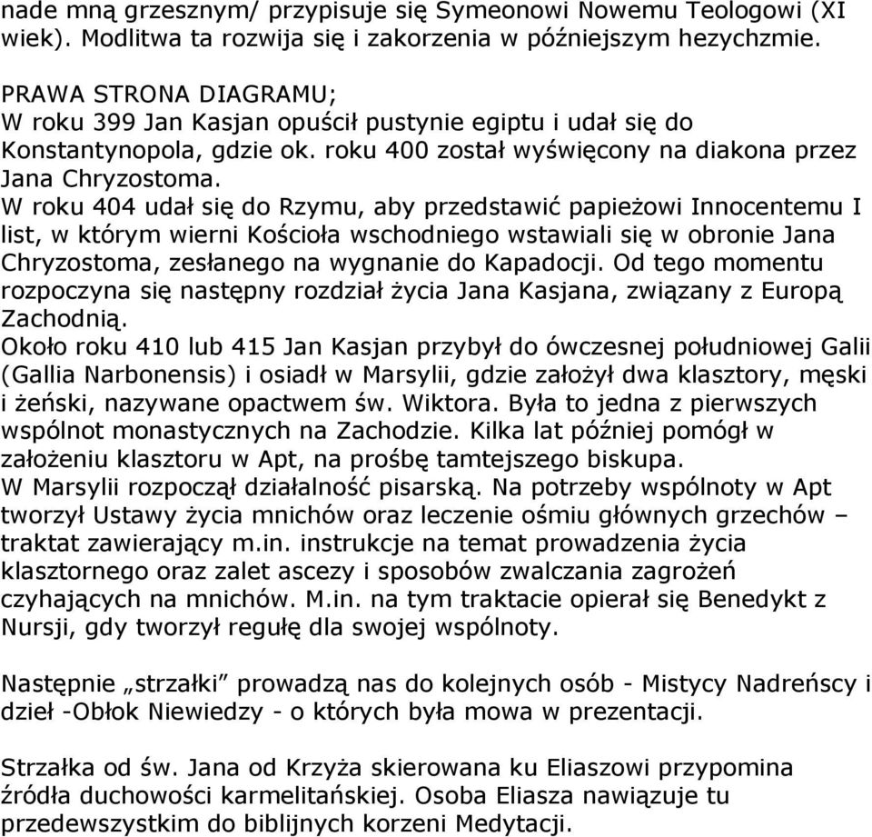 W roku 404 udał się do Rzymu, aby przedstawić papieżowi Innocentemu I list, w którym wierni Kościoła wschodniego wstawiali się w obronie Jana Chryzostoma, zesłanego na wygnanie do Kapadocji.