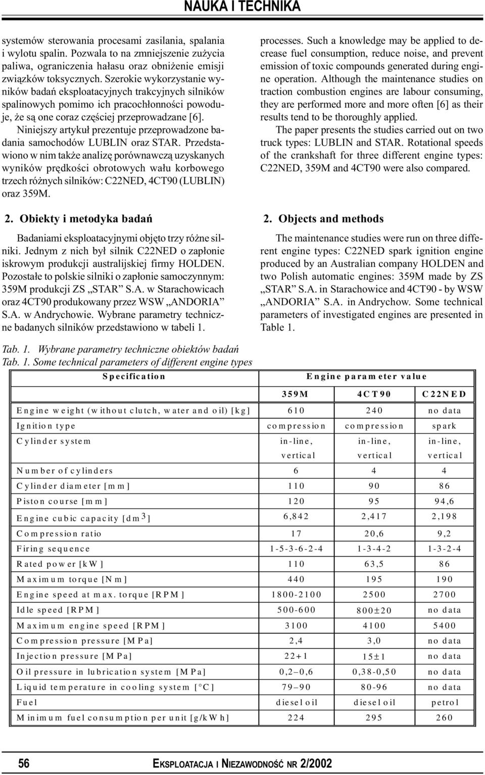 Niniejszy artyku³ prezentuje przeprowadzone badania samochodów LUBLIN oraz STAR.