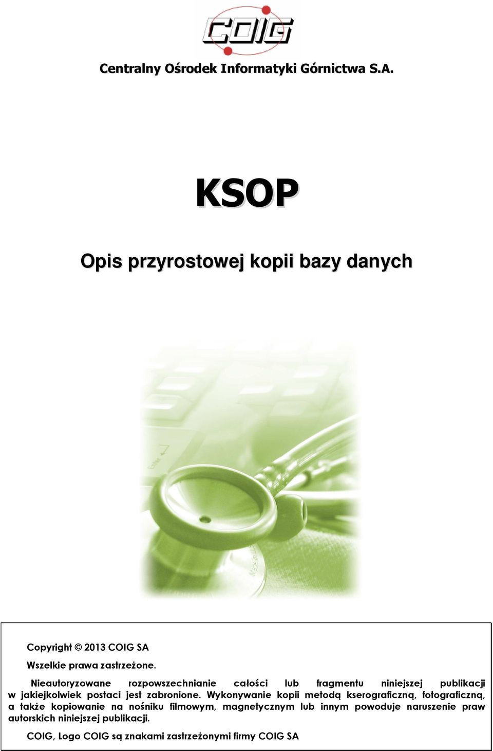 Nieautoryzowane rozpowszechnianie całości lub fragmentu niniejszej publikacji w jakiejkolwiek postaci jest zabronione.