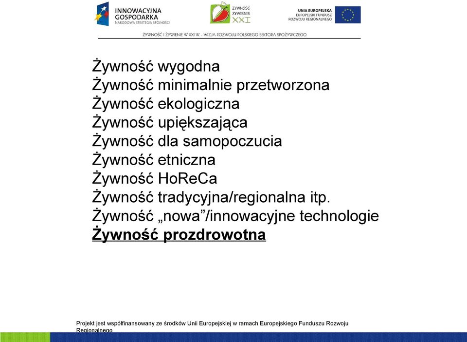 Żywność etniczna Żywność HoReCa Żywność