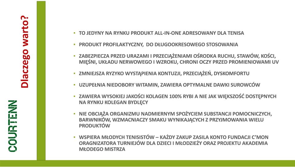 UKŁADU NERWOWEGO I WZROKU, CHRONI OCZY PRZED PROMIENIOWAMI UV ZMNIEJSZA RYZYKO WYSTĄPIENIA KONTUZJI, PRZECIĄŻEŃ, DYSKOMFORTU UZUPEŁNIA NIEDOBORY WITAMIN, ZAWIERA OPTYMALNE DAWKI SUROWCÓW ZAWIERA