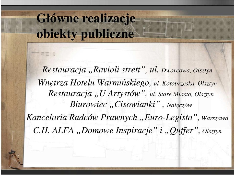 kołobrzeska, Olsztyn Restauracja U Artystów, ul.