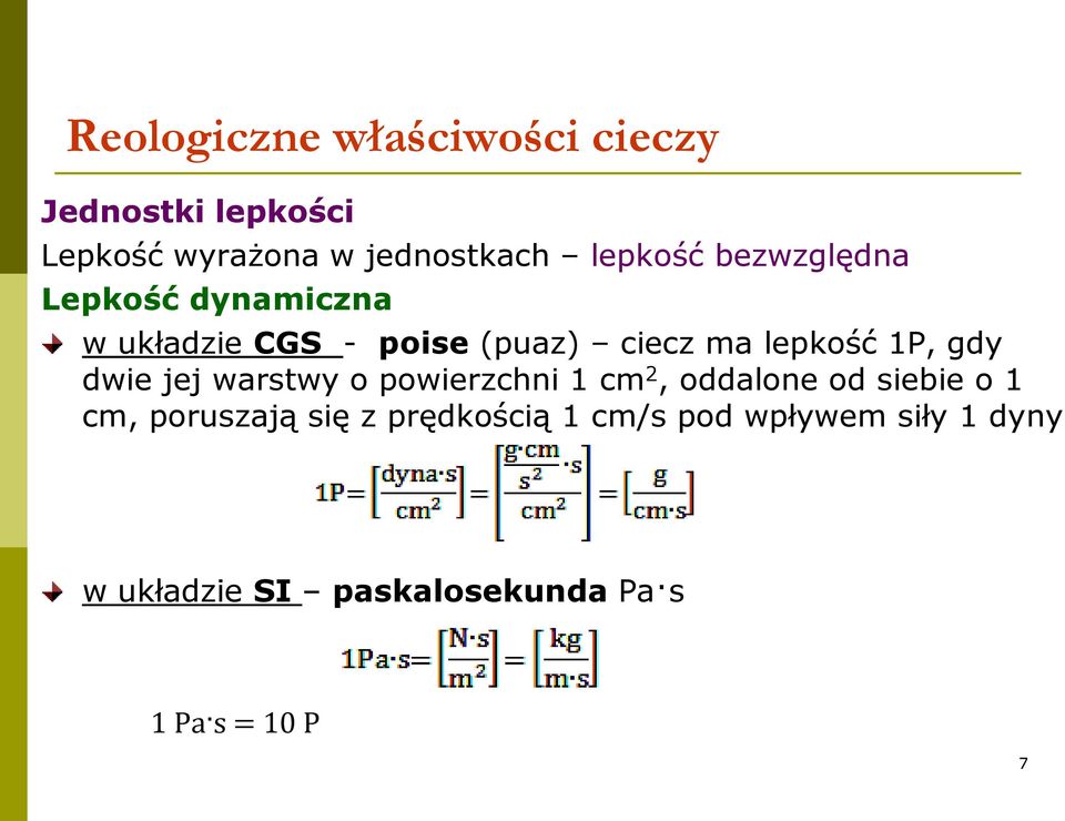 warstwy o powierzchni 1 cm 2, oddalone od siebie o 1 cm, poruszają się z