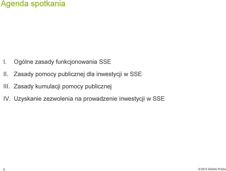 Zasady pomocy publicznej dla inwestycji w SSE III.