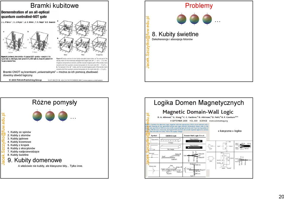 logiczny. RóŜne pomysły Logika Domen Magnetycznych.