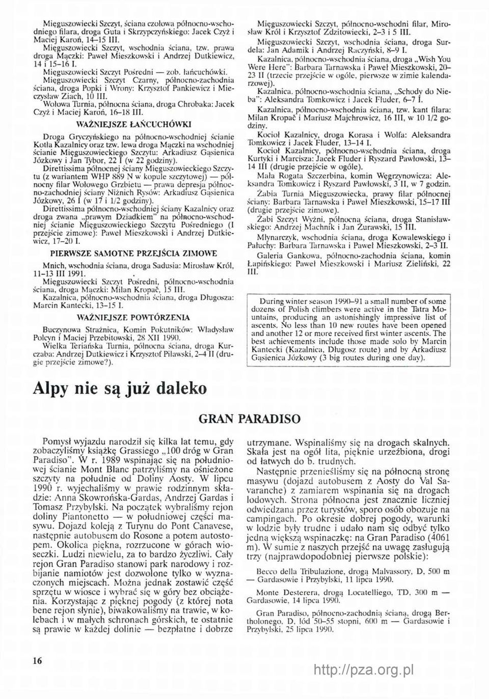 Mięguszowiecki Szczyt Czarny, północno-zachodnia ściana, droga Popki i Wrony: Krzysztof Pankiewicz i Mieczysław Ziach, 10 III.