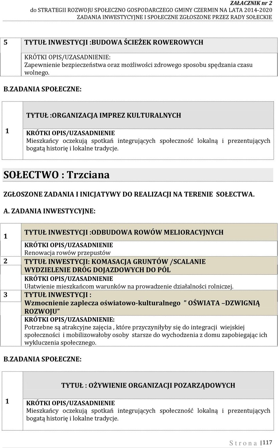 PÓL Ułatwienie mieszkańcom warunków na prowadzenie działalności rolniczej.