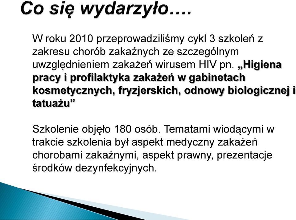 Higiena pracy i profilaktyka zakażeń w gabinetach kosmetycznych, fryzjerskich, odnowy biologicznej i