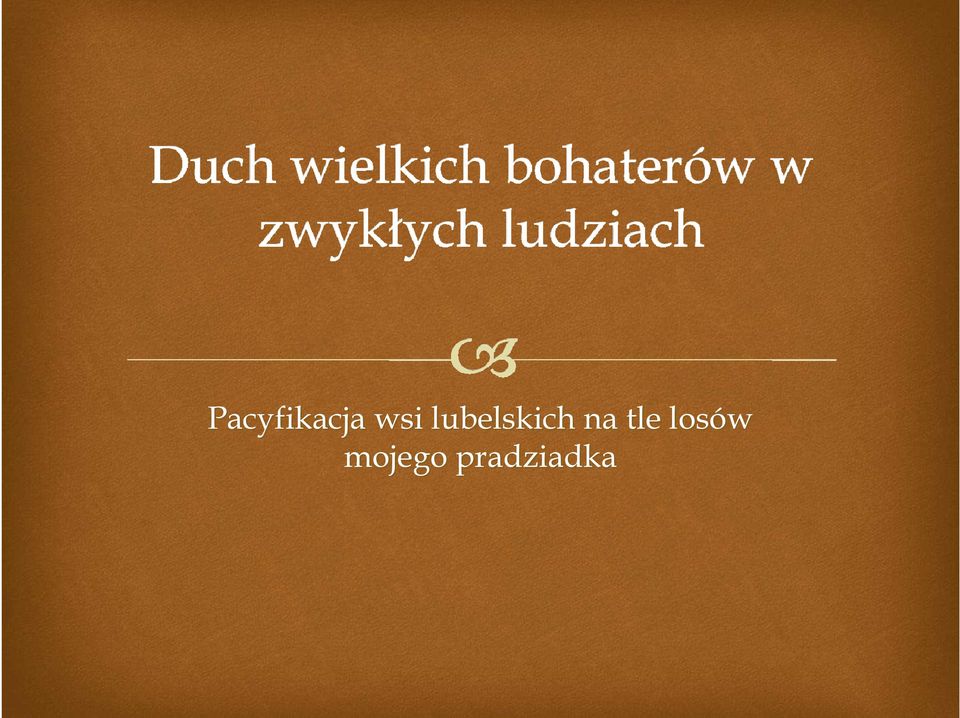 na tle losów