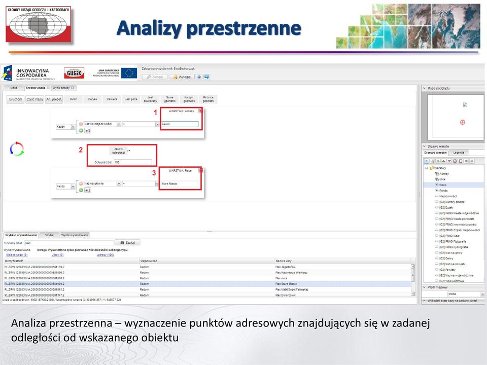 adresowych znajdujących się