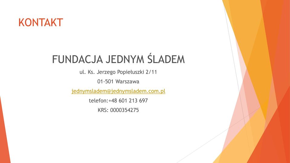 Warszawa jednymsladem@jednymsladem.
