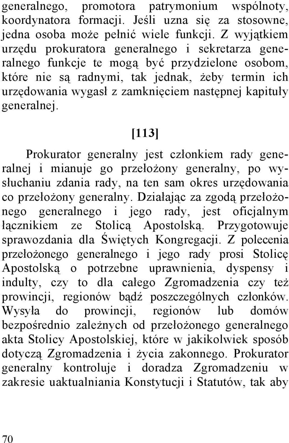 następnej kapituły generalnej.